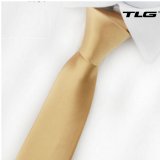 Cà Vạt Nam Bản Nhỏ  252 6 (Vàng) tặng móc khóa da thật cao cấp K 550