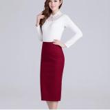 Chân váy bút chì dài - CVAY01 (Đỏ đô)