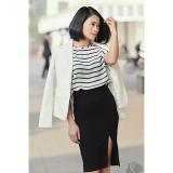 Chân váy công sở xẻ đùi thời trang mới