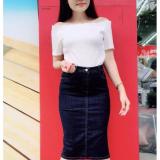 Chân váy jeans bút chì nữ