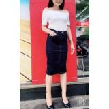 Chân váy jeans bút chì nữ