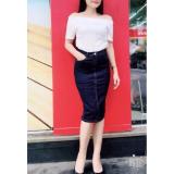 Chân váy jeans bút chì nữ