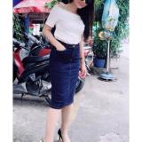 Chân váy jeans bút chì nữ