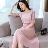 Chân váy xếp ly hồng phong cách hàn quốc
