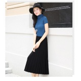 Chân váy xếp ly trần doanh dài mẫu cvxl08
