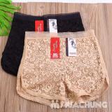 Combo 2 Quần Lót Ren Hoa Cúc Mặc Trong Váy (Màu Be + Đen)
