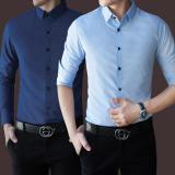 Combo 2 sơ mi nam (xanh đậm, xanh nhạt) hiện đại