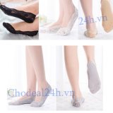 Combo 2 Vớ  ren cổ ngắn cao cấp (tím+trắng)