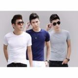 [HCM]Combo 3 áo thun nam body cổ tròn mềm mịn thấm hút tốt ( xanh đen trắng xám )