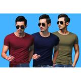 [HCM]Combo 3 áo thun nam body cổ tròn mềm mịn thấm hút tốt ( xanh rêu xanh đen đỏ đô )