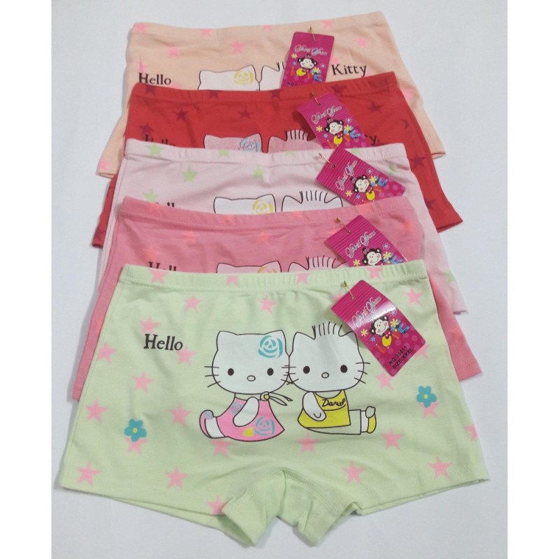 COMBO 5 QUẦN CHIP ĐÙI BÉ COTTON IN MÈO KITTY (đủ size)