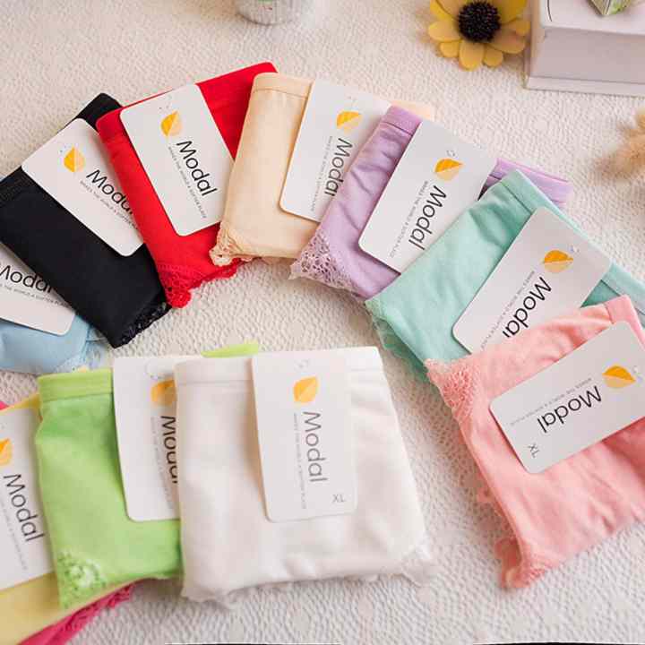 Combo 5 quần lót nữ cotton viền ren cao cấp Modal + Tặng kèm 1 thẻ tích điểm Giá tôt 360