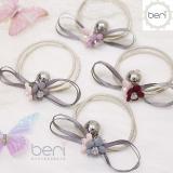 Cột tóc hoa ngọc trai BERI (hồng-đỏ) - CT012