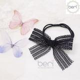 Cột tóc nơ ren Hàn Quốc BERI (đen) - CT025