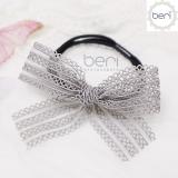 Cột tóc nơ ren Hàn Quốc BERI (xám) - CT023