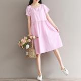 Đầm bầu công sở kẻ đẹp 01