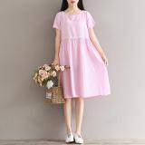 Đầm bầu công sở kẻ đẹp 01