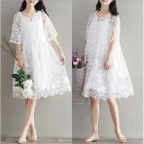 Đầm bầu công sở ren xinh đẹp