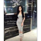 Đầm body cổ đổ kim sa