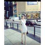 Đầm body cổ tim váy tua rua