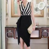 ĐẦM BODY SN PHỐI SỌC XẺ TÀ XÉO
