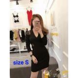 Đầm body tay dài phối lưới