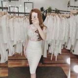 Đầm body thân lưới phối ren sexy