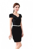 Đầm công sở kết hoa hồng Thời trang giá gốc