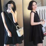 Đầm hạ eo đen nhúng đuôi cá