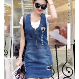ĐẦM JEAN YẾM THÊU LOGO BM005