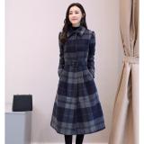 Đầm linen kẻ caro cao cấp. - DX32