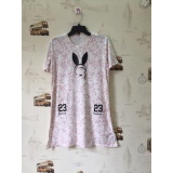 ĐẦM MẶC NHÀ THUN COTTON , FREESIZE 45-65 KG