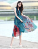 Đầm Maxi Dạo Biển Tươi Tắn