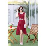 Đầm maxi eo thêu hoa cao cấp - LV1273