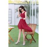 Đầm maxi eo thêu hoa cao cấp - LV1273