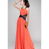 Đầm Maxi phối ren hở sườn