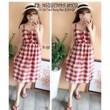 Đầm maxi sọc caro siêu xinh