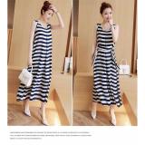 Đầm maxi sọc đi biển, đầm dáng dài maxi thời trang trẻ trung