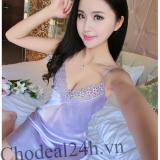 Đầm ngủ phi bóng ren ngực cdanp02