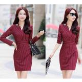 [HCM]Đầm ôm công sở dài tay sọc