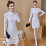 [HCM]Đầm ren ôm tay dài GGD562