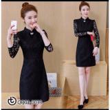 Đầm ren ôm tay dài TinaD562