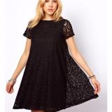 Đầm ren suông Oversize. - DS06 (Đen)