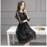 Đầm ren xòe cao cấp kèm thắt lưng beyeu1688 - by8074