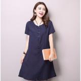 Đầm suông cách điệu xẻ tà gấu Thời trang Thu