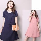 Đầm suông cách điệu xẻ tà gấu Thời trang Thu