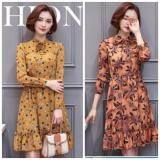 [HCM]ĐẦM XÒE CAO CẤP HỌA TIẾT BEYEU1688 - BY80711 CAM ĐẤT