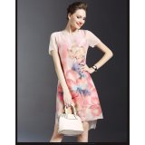 Đầm suông lụa in hoa beyeu1688 - by4192