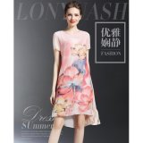 ĐẦM SUÔNG LỤA IN HOA BEYEU1688 - BY4192