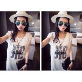 Đầm suông nữ 2 lớp BIG cá tính - Trắng